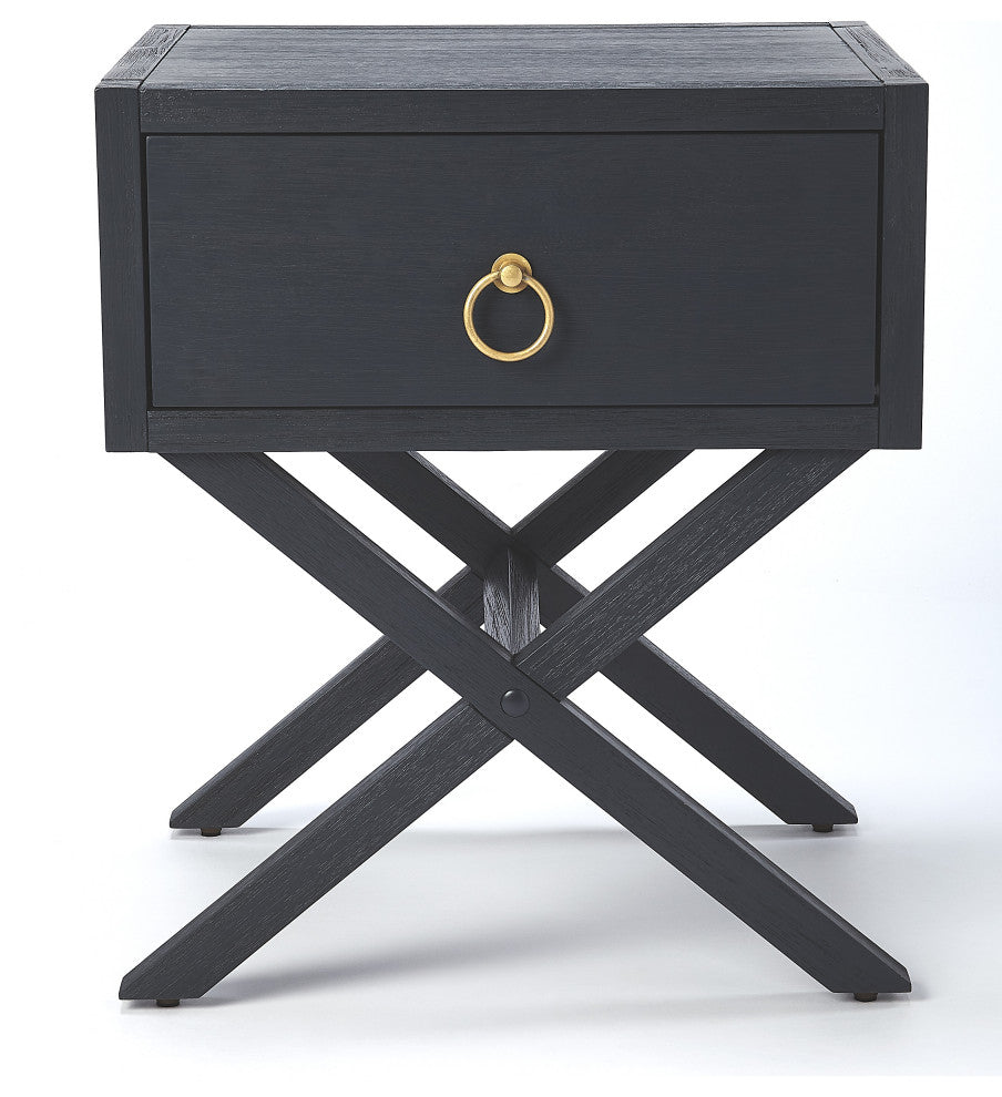 Lark Navy Blue End Table, 5385291