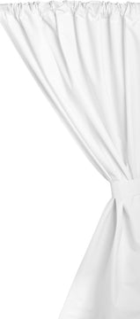Vinyl Window Curtain in White