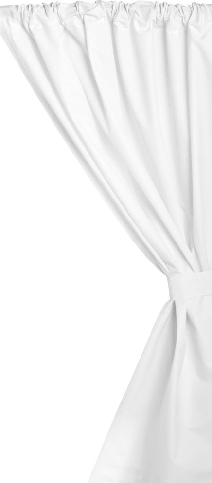 Vinyl Window Curtain in White