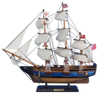 HMS Bounty Decorative Tall Model Wooden Ship, 20"