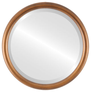 Pasadena Framed Round Mirror, 15x15"