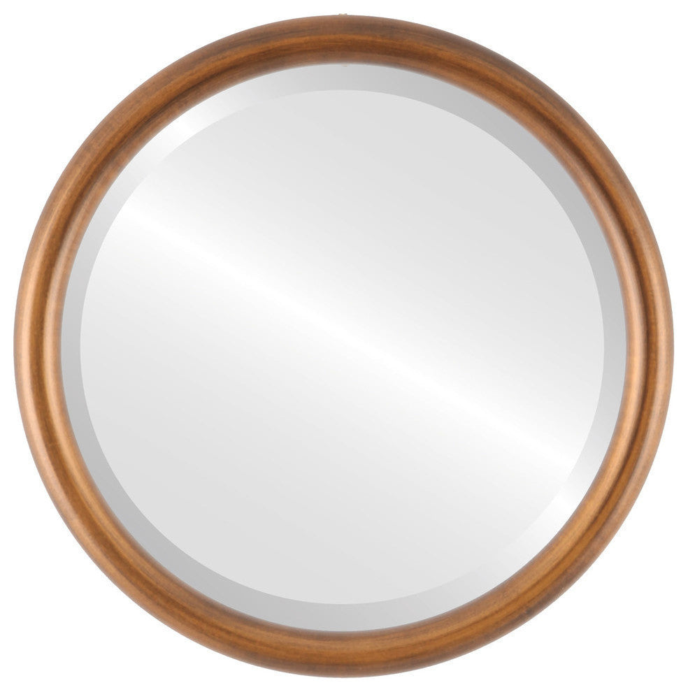 Pasadena Framed Round Mirror, 15x15"