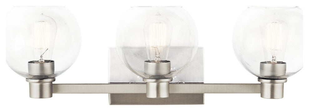 Kichler Harmony Bath Light, Brushed Nickel, 3