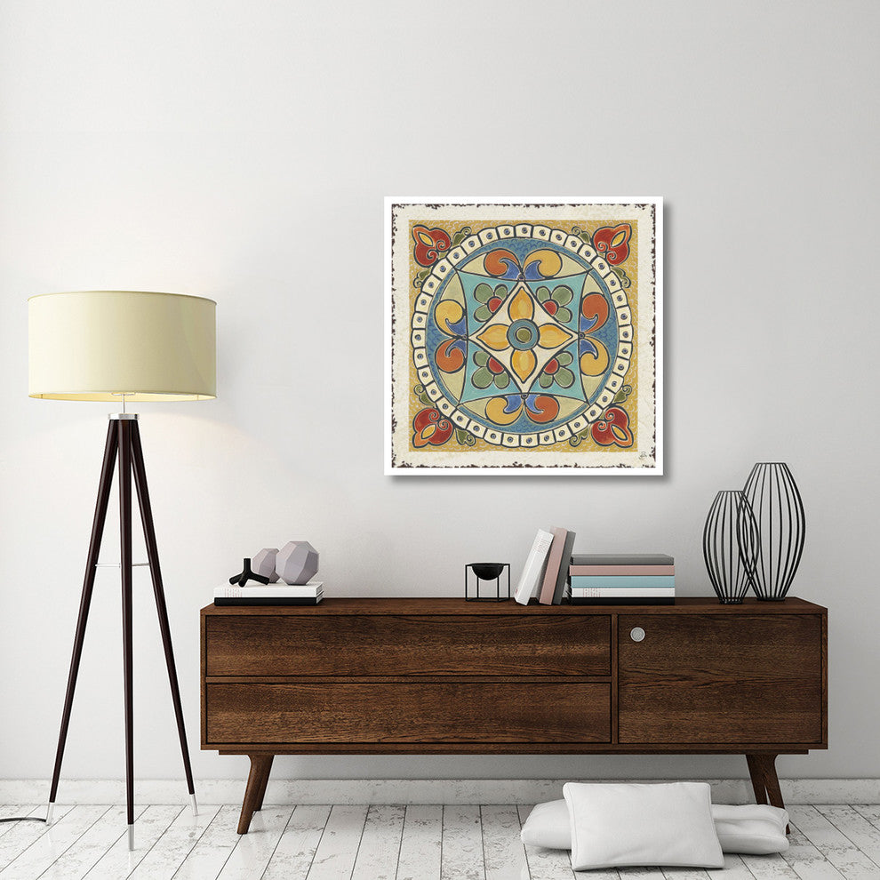 "Mediterranean Flair X" Digital Paper Print by Daphne Brissonnet, 38"x38"