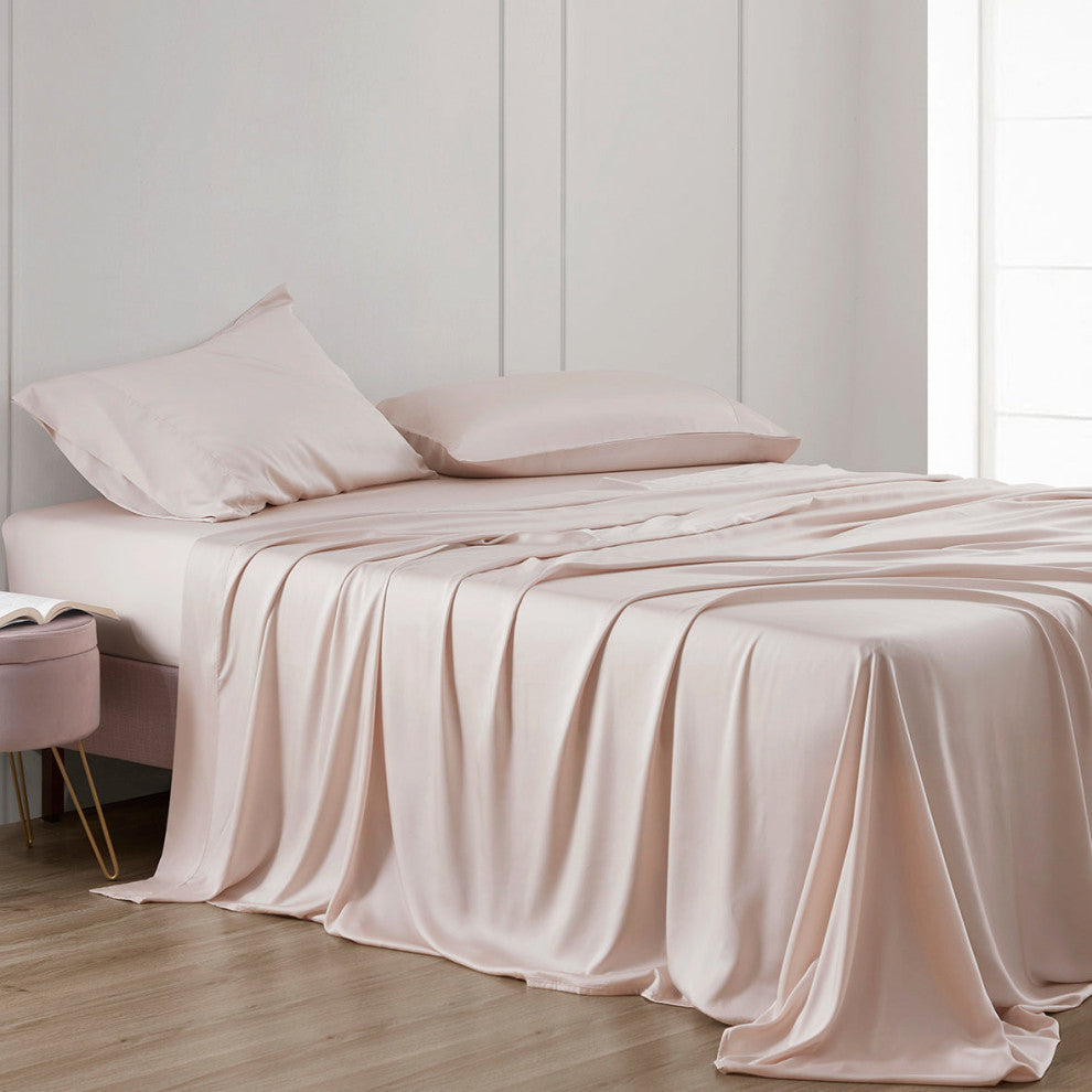 Lyocell Sheet Set, 4 Piece, Blush, King