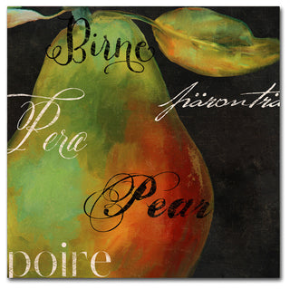 Color Bakery 'Painted Pear I' Canvas Art, 14"x14"