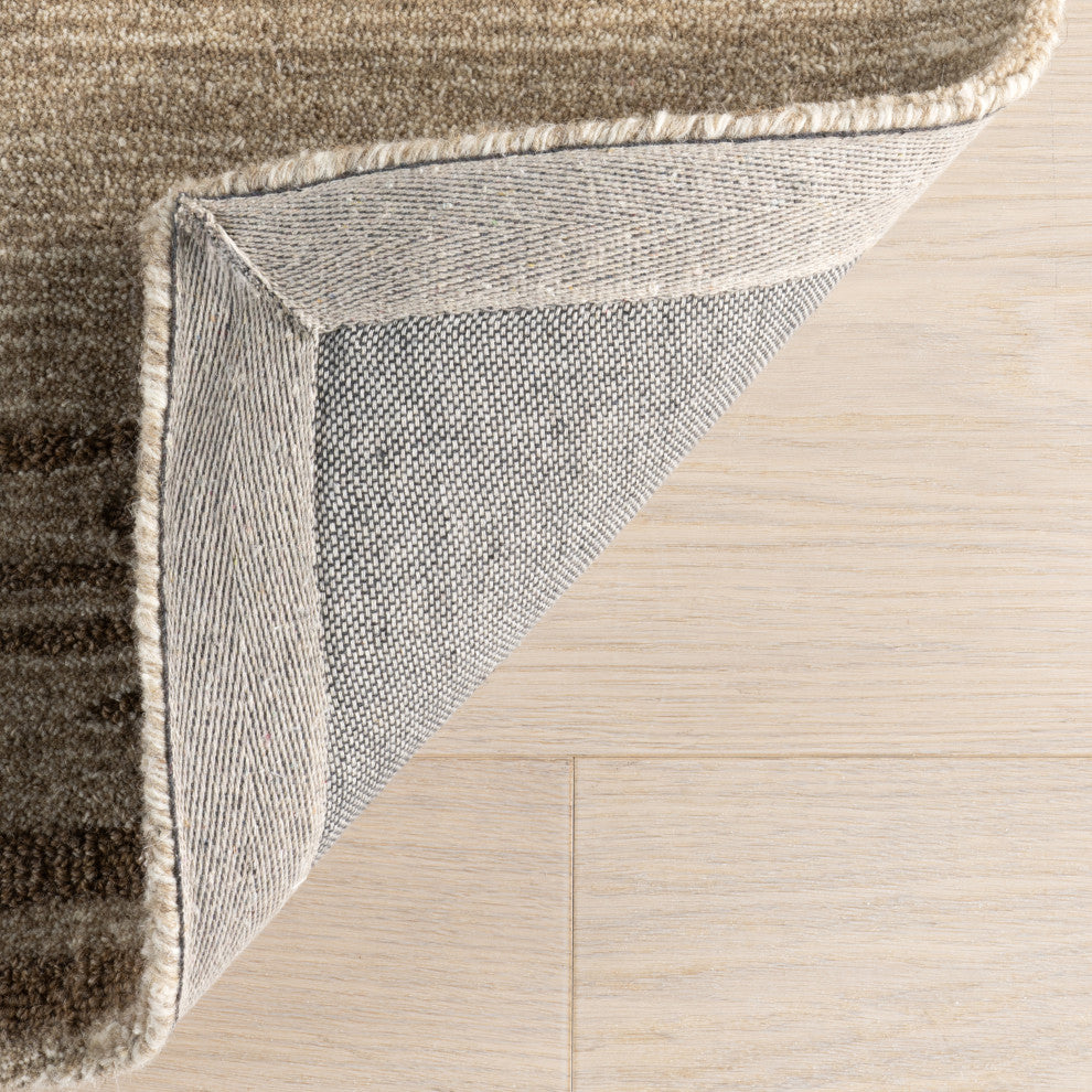 Barun Wool Area Rug, Beige 9'x12'