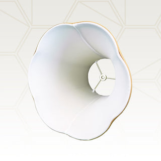Royal Designs Bottom Outside Scallop Bell Lamp Shade, Antique Gold, 5x10x8.25