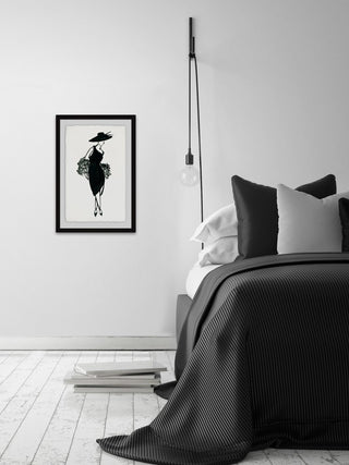"Perfect in Black" Framed Painting Print, 24"x36"