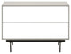 2-Drawer Modular TV Stand In White and Black