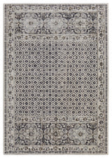 Weave & Wander Kiba Gray/Ivory Rug, 5'3"x7'6"