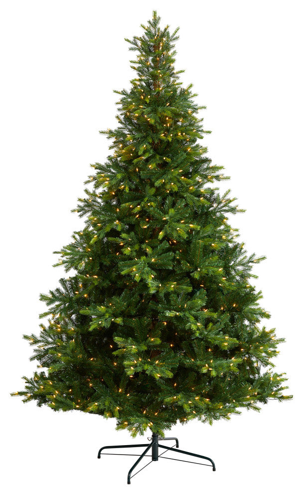 9' Prelit North Carolina Spruce Faux Christmas Tree