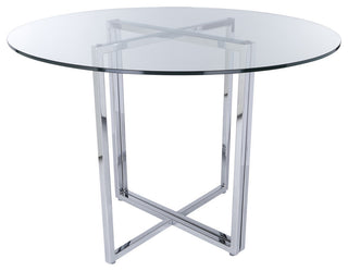 Legend Dining Table Bases Only, Chrome