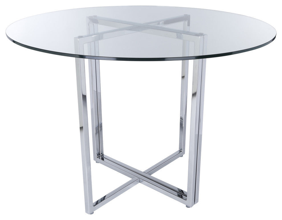 Legend Dining Table Bases Only, Chrome