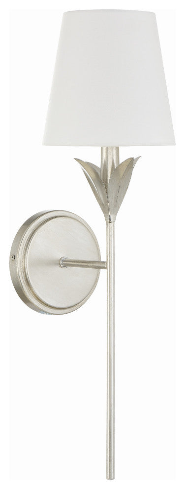 Broche 1-Light Antique Silver Wall Mount