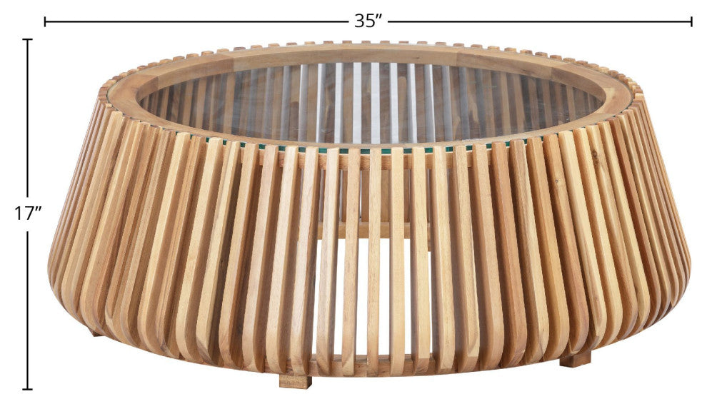 Bungalow Acacia Coffee Table, Natural