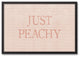 Just Peachy Stripes Framed Canvas 20x30 Black Framed Canvas