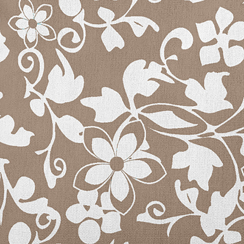Evelyn Decorative Throw Pillow, Taupe, 18"x18"
