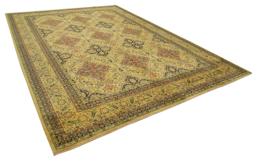 Rug N Carpet - Handwoven Oriental 9' 8" x 13' 7" One-of-a-Kind Oushak Area Rug