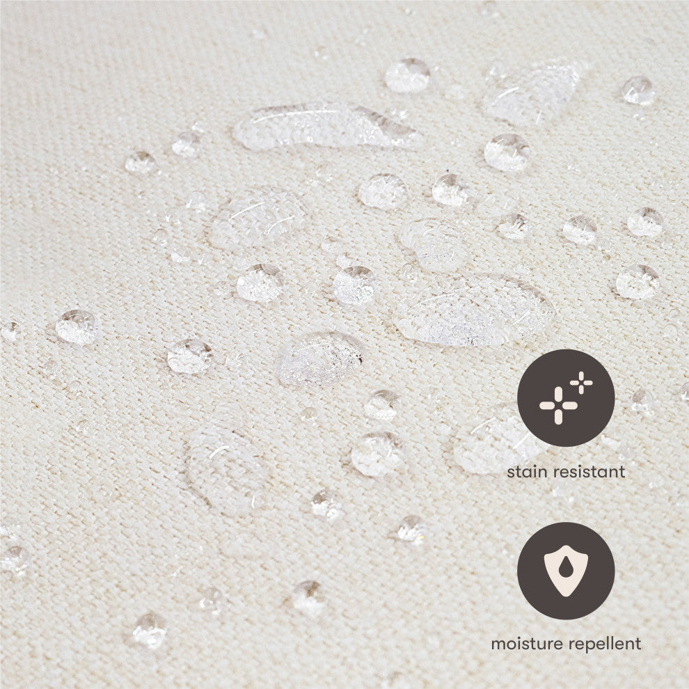 Poe Channeled Swivel Glider, Water Repellent and Stain Resistant, Performance Cream Eco-Weave