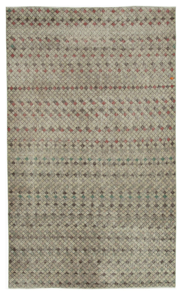 Rug N Carpet - Handmade Turkish 4' 11'' x 8' 2'' Distressed Area Rug