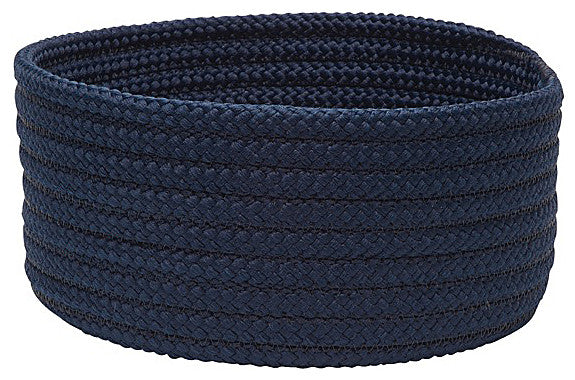 Colonial Mills Basket Simply Home Solid Navy Round