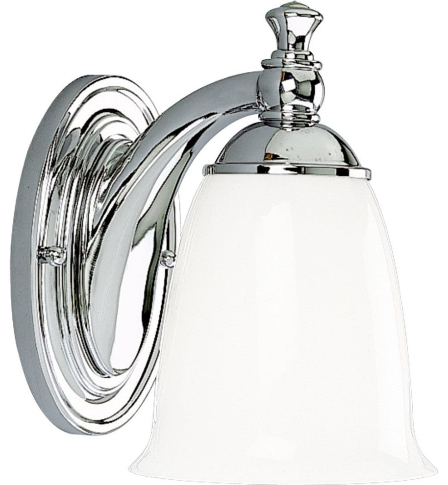 Progress Lighting 1-100W Medium Bath Bracket, Polished Chrome
