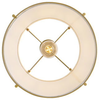 Hinkley Clarke Large Drum Pendant, Lacquered Dark Brass