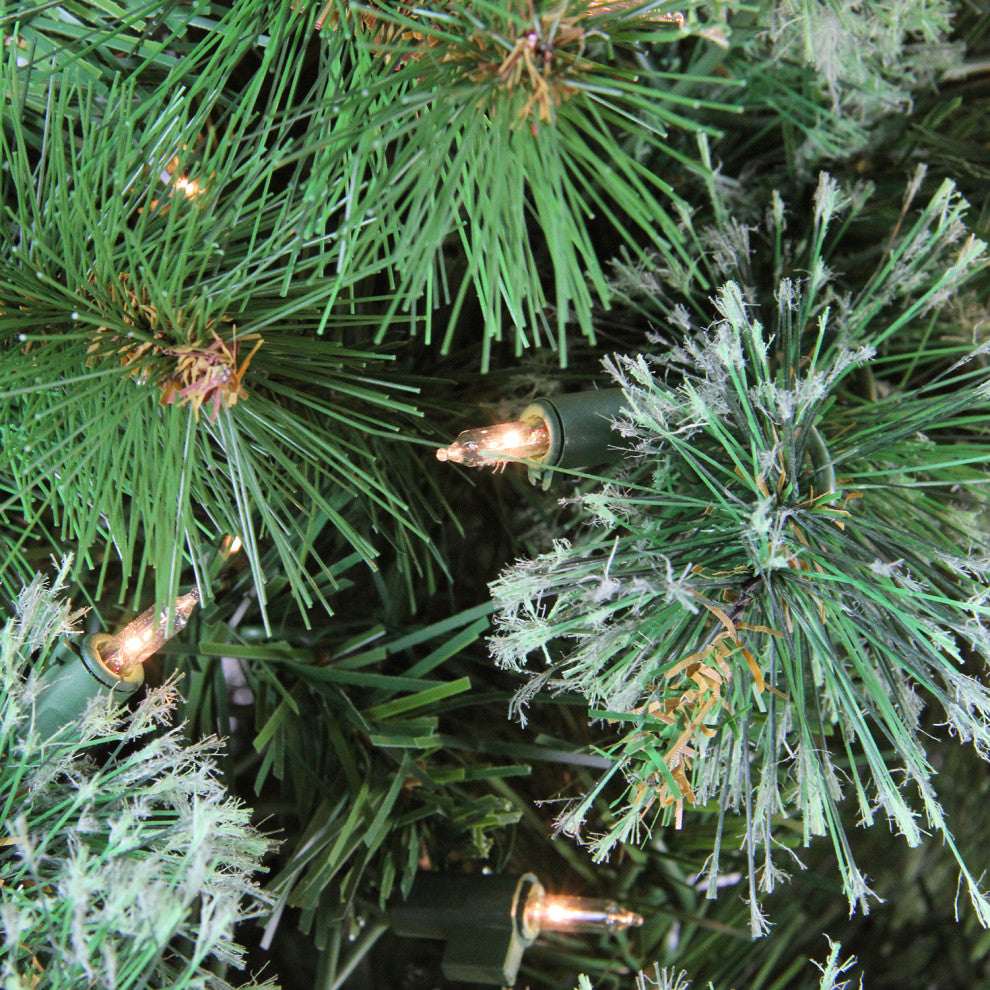 Pre-Lit Cashmere Mixed Pine Christmas Tree, Clear Lights, 6.5'x49"