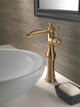 Delta Cassidy Single Handle Channel Vessel Faucet, Champagne Bronze, 798LF-CZ