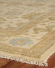 Lorna Antique-Style Woven Oushak Rug, Light Gold and Silver, 14''x18''