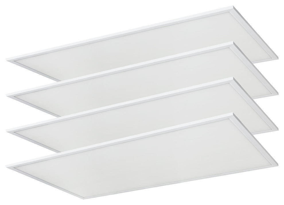 4 Pack Sunlite LED Light Panel, 2'x4', 60 Watt, 6500K Daylight, Dimmable