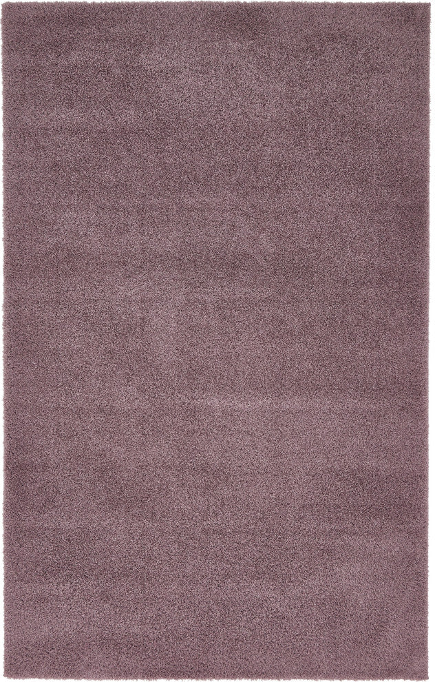 Unique Loom Mauve Studio Solid Shag 5' 0 x 8' 0 Area Rug