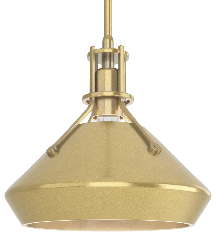 Henry with Chamfer Pendant, Modern Brass, Modern Brass Accents