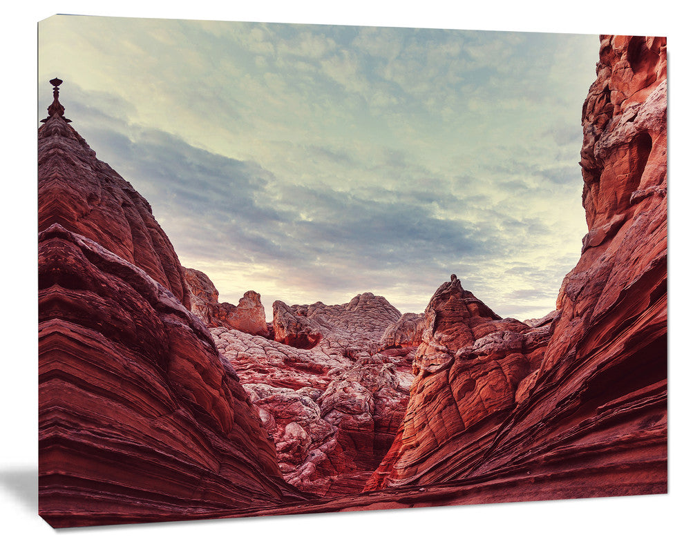 Vermillion Cliffs National Monument Park, Landscape Wall Art on Canvas, 40"x30"