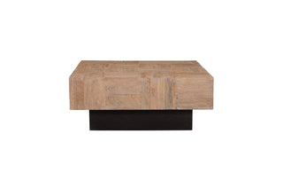 Camilla Solid Wood Coffee Table, Brown, Square