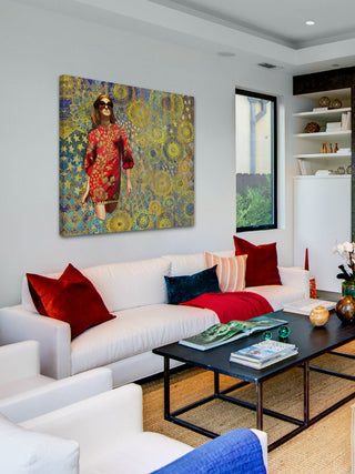 "Bronze Model 2" Painting Print on Canvas