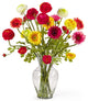 Gerber and Ranunclus Liquid Illusion Silk Flower Arrangement