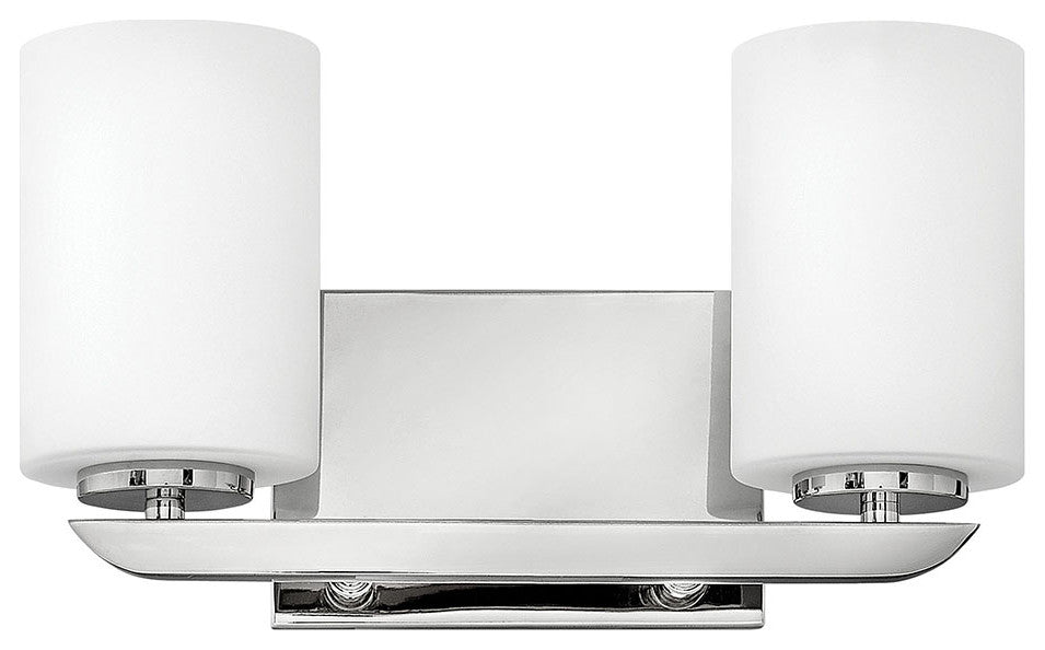 Hinkley Kyra Small Two Light Vanity, Polished Nickel