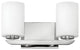 Hinkley Kyra Small Two Light Vanity, Polished Nickel