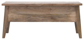 Solid Wood Lid Up Storage Bench