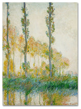 'The Three Trees Autumn' Canvas Art by Claude Monet