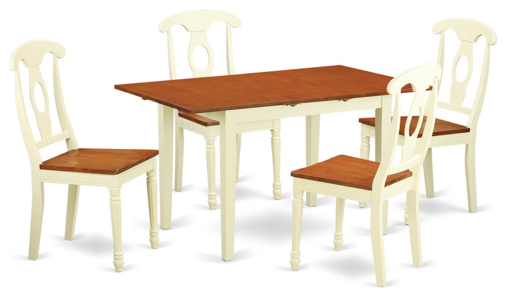 5 Pc Table And Chair Set For 4-Table And 4 Dining Chairs