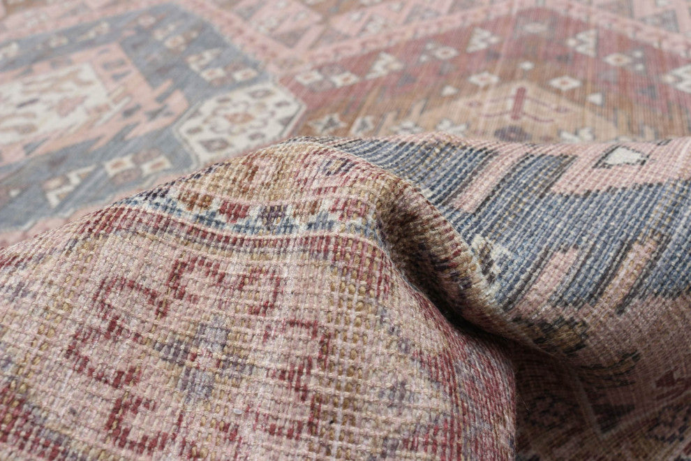 Afshar Vintage Tribal Area Rug, Beige, 7'8"x10'0"