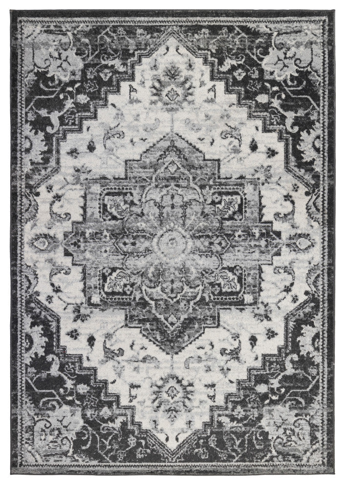 Alexandria Yana Power-Loomed Polypropylene Area Rug, Ivory, 2'x3'