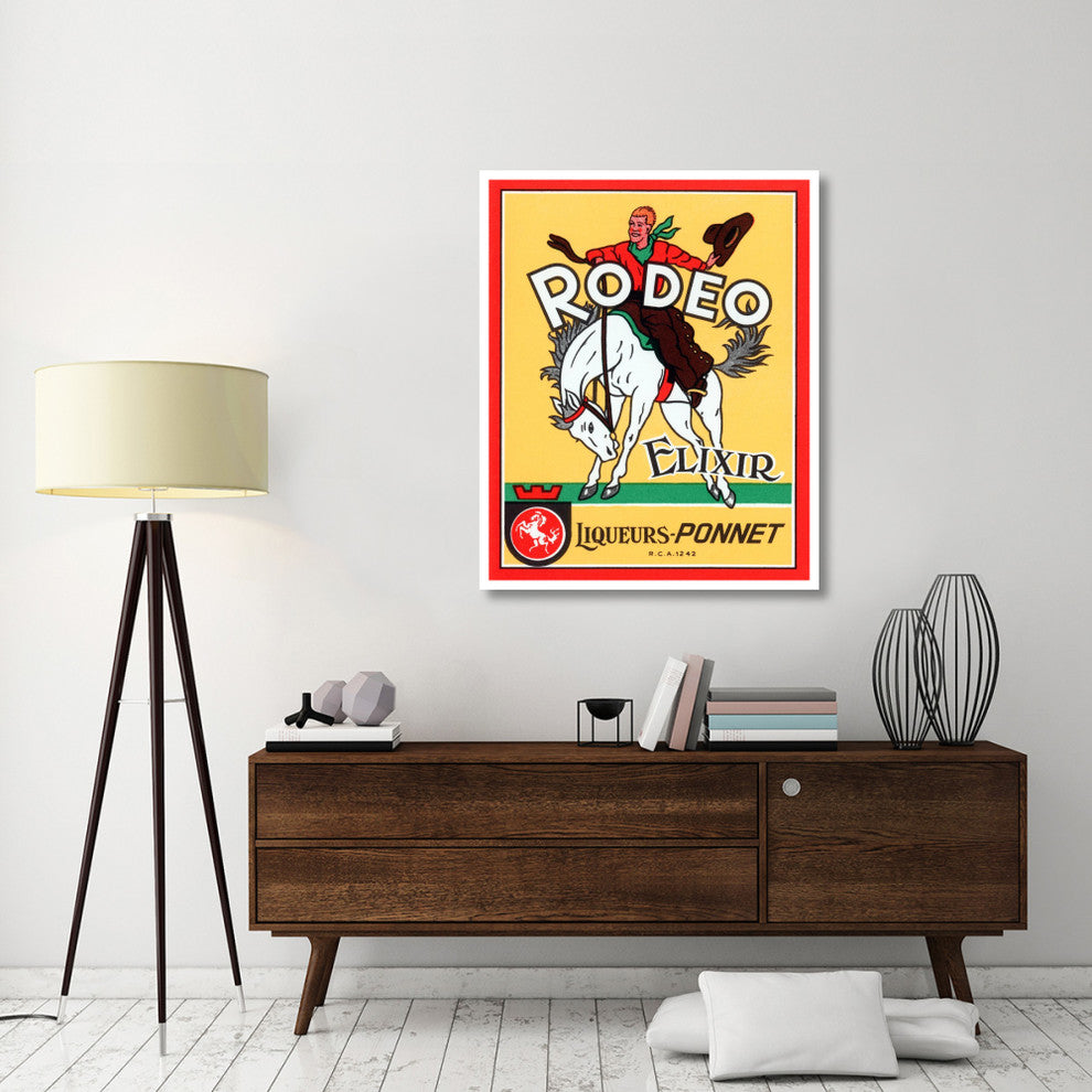 "Rodeo Elixir" Digital Paper Print by Vintage Booze Labels, 37"x46"