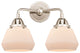 288-2W-PN-G171 Fulton 2 Light 14.75" Bath Vanity Light, Polished Nickel