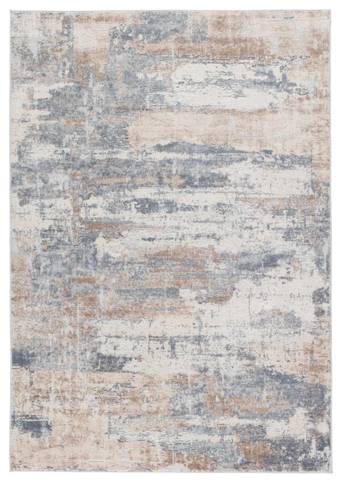Soltani Abstract Light Tan/ Gray Area Rug 10'X14'