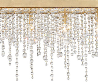 Crystorama Lighting Group WIN-617-CL-MWP Winham 6 Light 49"W - Antique Gold