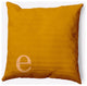 20" x 20" Modern Monogram Indoor/Outdoor Polyester Throw Pillow, Autumn Gold